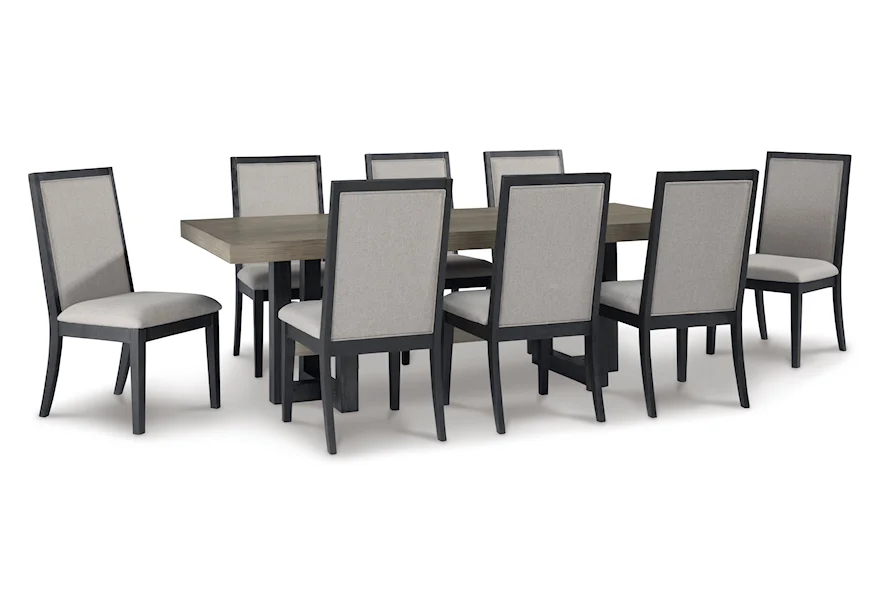 Foyland 9-Piece Dining Set by Signature Design by Ashley at VanDrie Home Furnishings