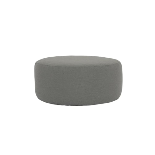 Contemporary Outdoor Round Pouf Ottoman