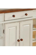 homestyles Montauk Traditional Kitchen Island with Drop Leaf