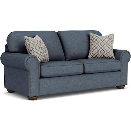 Traditional Full Sleeper Sofa with Nailhead Trim