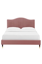 Modway Juniper Channel Tufted Performance Velvet Twin Platform Bed