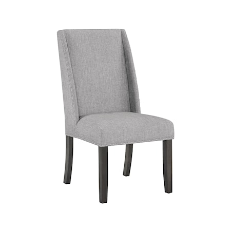 Upholstered Dining Chair with Nailheads
