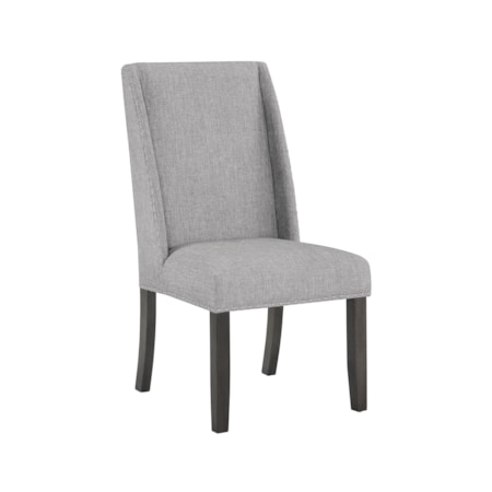 Upholstered Dining Chair with Nailheads