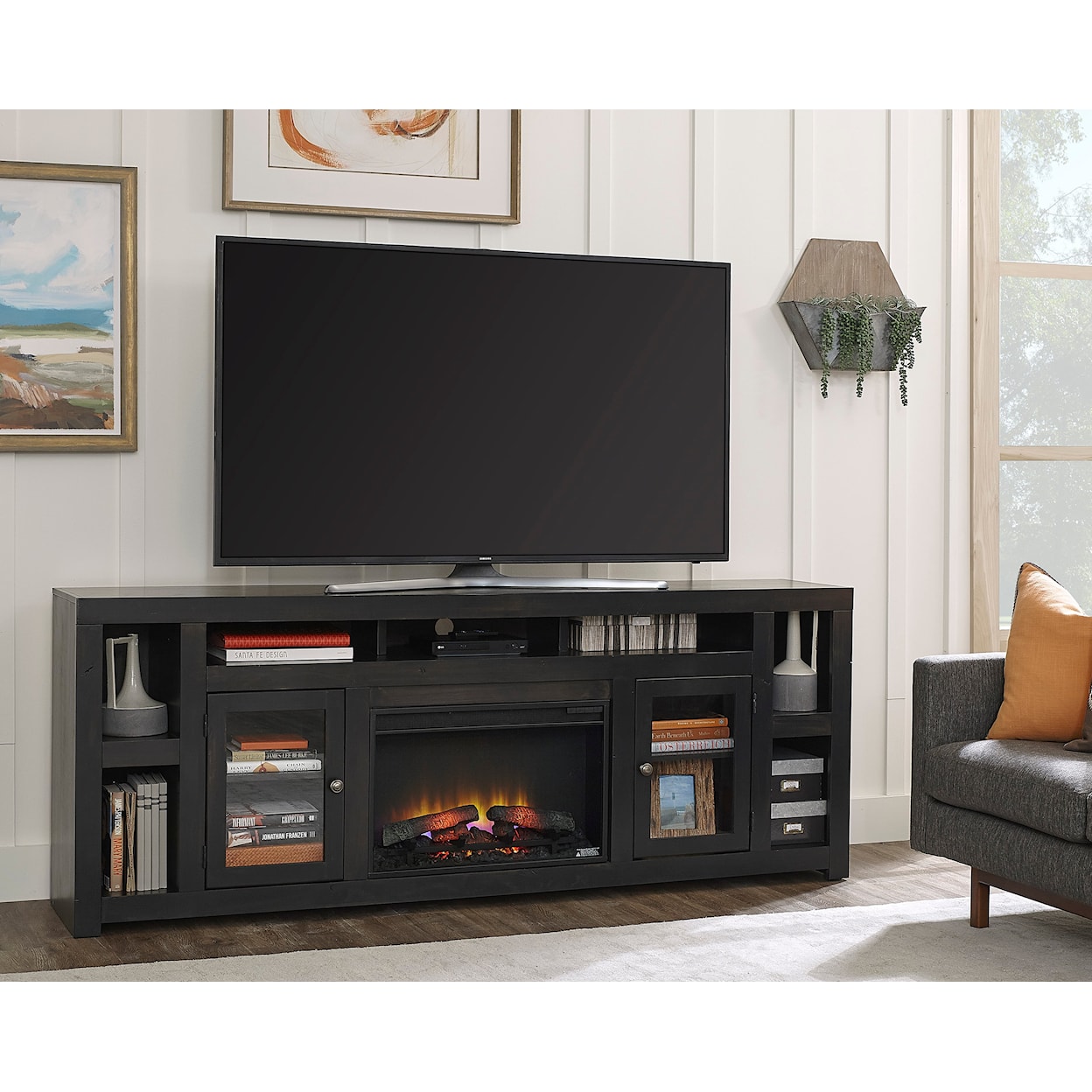 Aspenhome Avery Loft 84" Fireplace TV Console