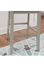 Powell Mayfair Coastal Lattice X-Back Counter Stool