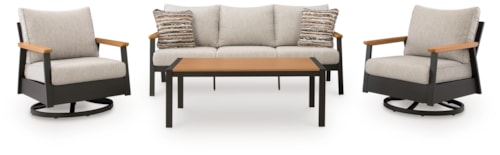 Outdoor Sofa/Chairs/Table (Set Of 4)