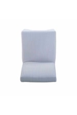 LR Home Dining Chairs Transitional Beige-Grey Dining Chair with Skirted Base