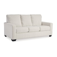 Contemporary Queen Sleeper Sofa with Track Arms