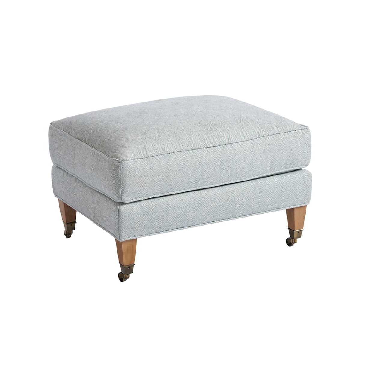 Barclay Butera Barclay Butera Upholstery Sydney Ottoman With Pewter Casters