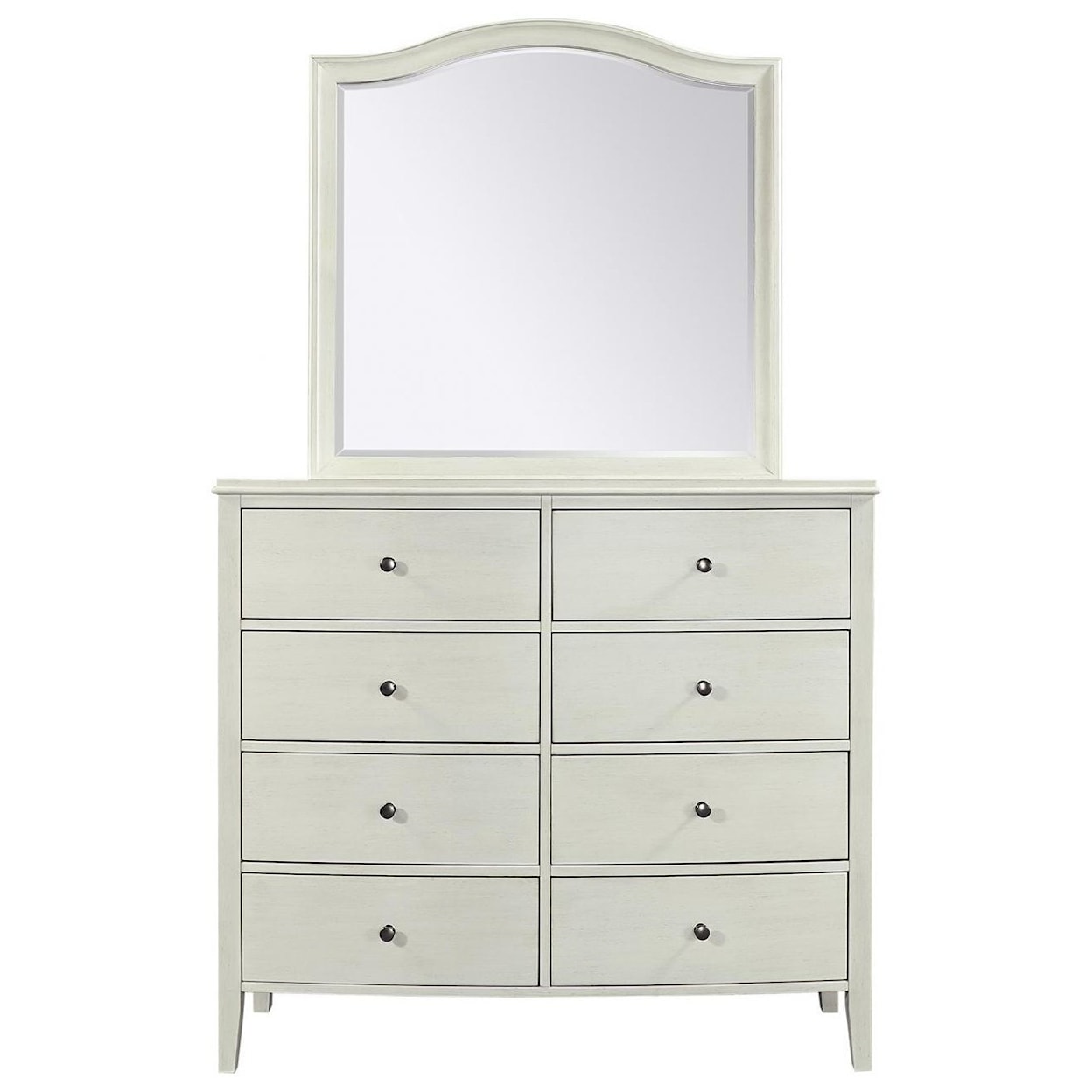 Aspenhome Charlotte 8 Drawer Chesser with Mirror