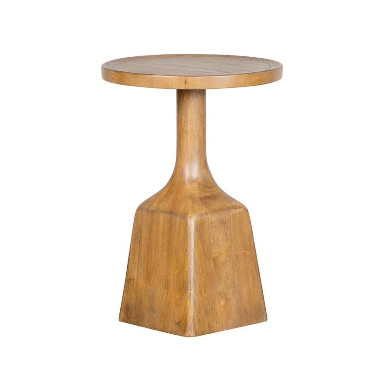 Magnussen Home Lindon Occasional Tables Round Pedestal Accent Table