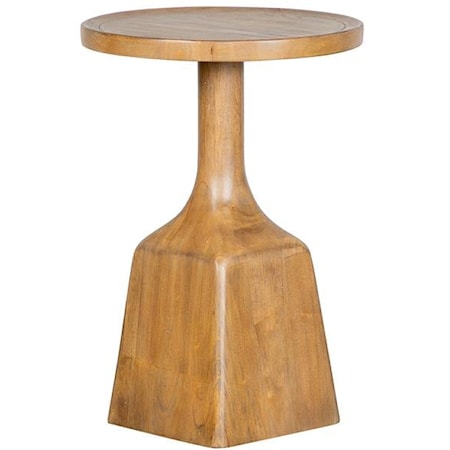 Round Pedestal Accent Table