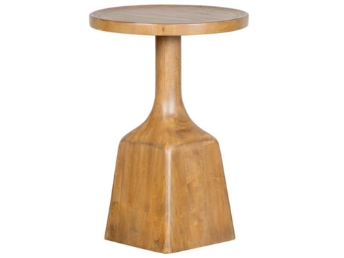 Transitional Round Accent End Table