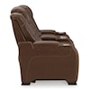 Signature Design by Ashley The Man-Den Power Reclining Loveseat with Console