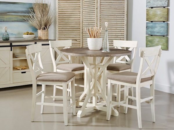 5-Piece Counter-Height Dining Set