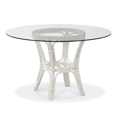 Braxton Culler Trellis Trellis 36" Round Glass Top Dining Table