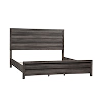 Contemporary King Panel Bed