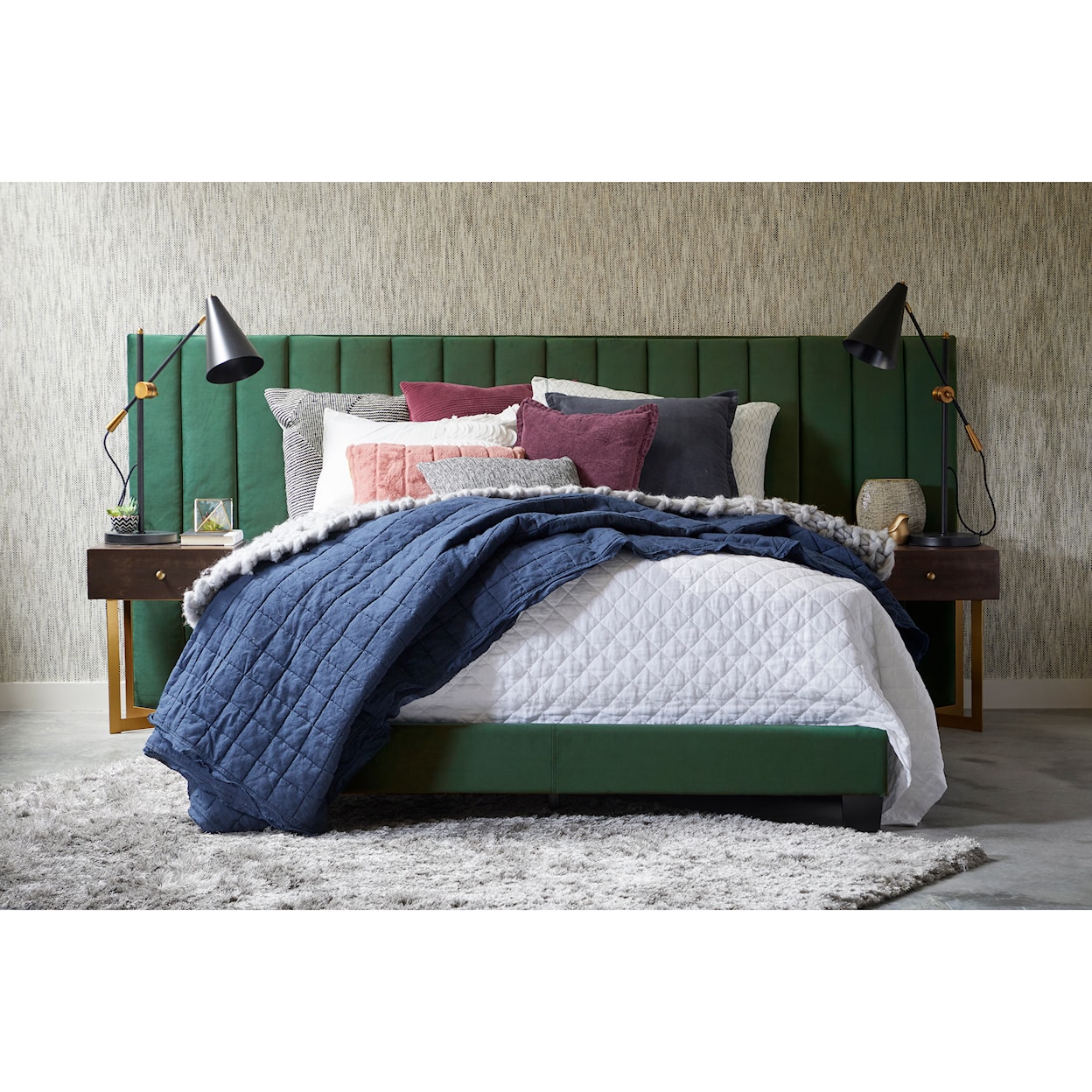 Accentrics Home Fashion Beds Queen Upholstered Bed