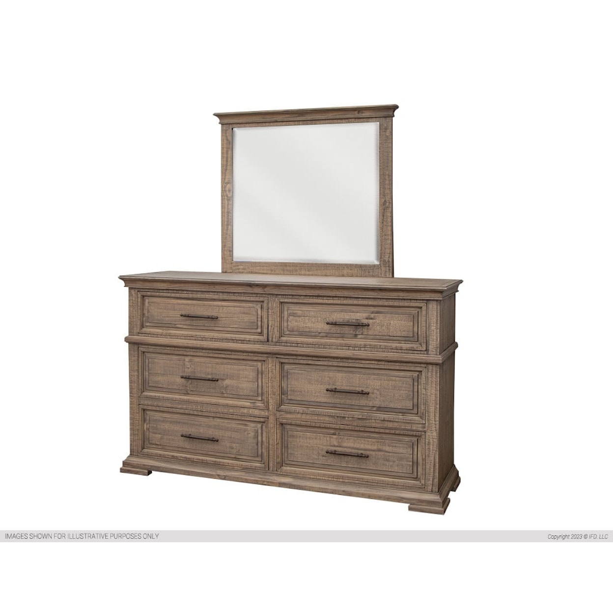 IFD International Furniture Direct Royal 6-Drawer Dresser