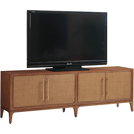 Sierra Madre Rattan Media Console with 4 Doors