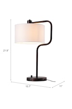 Zuo Middlemist Lighting Collection Contemporary Table Lamp with USB Port