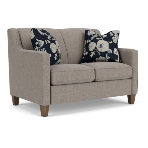 Contemporary Loveseat with Welt Cording