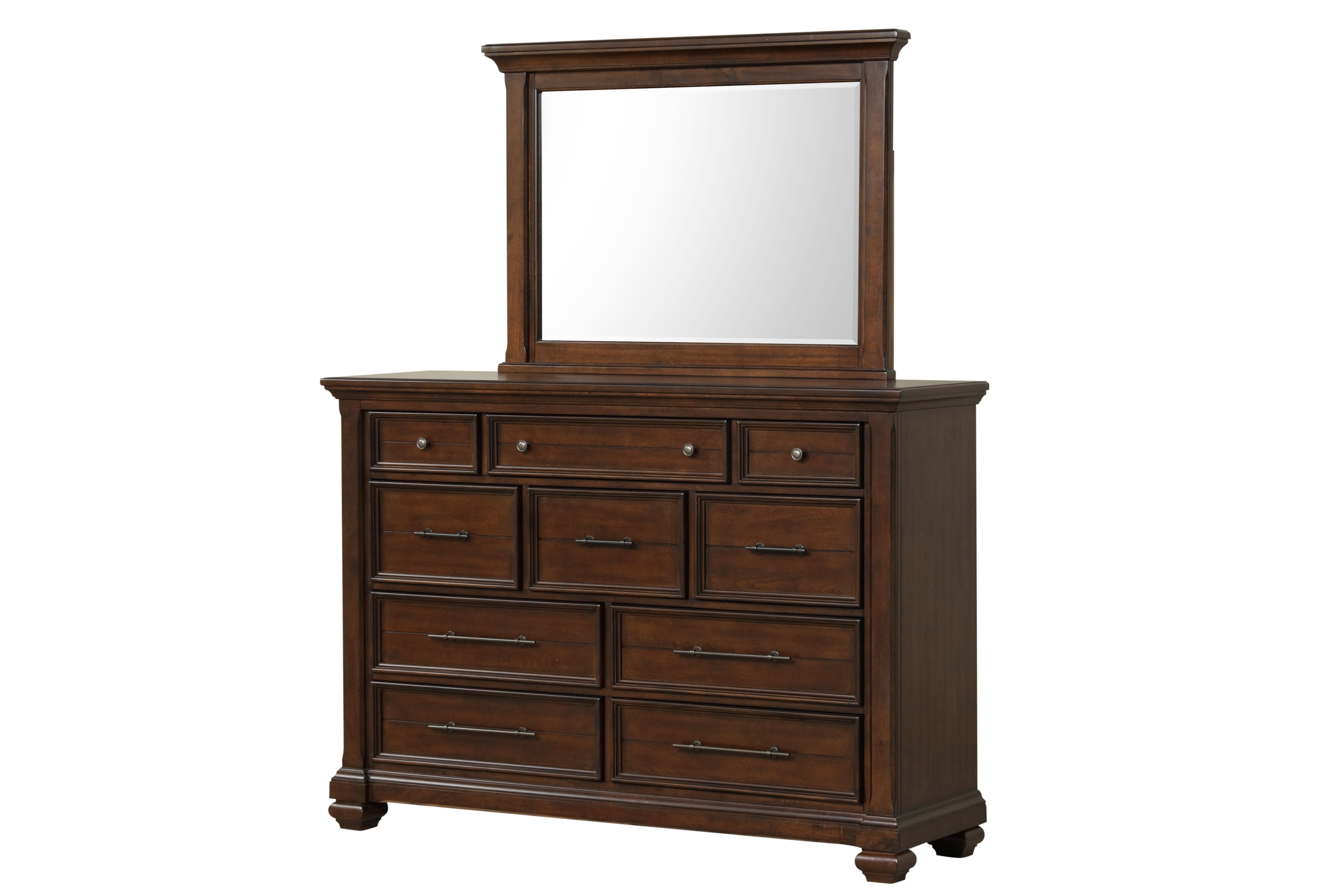 Lifestyle C8418A Mahogany Arch Landscape Mirror