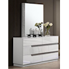 New Classic Paradox 6 Drawer Dresser with Attached Mirror