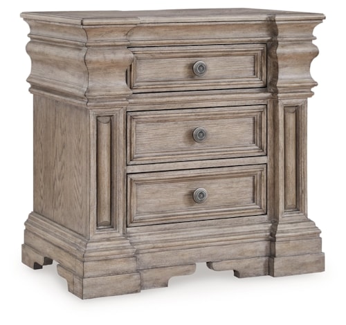 3-Drawer Nightstand with Outlets and USB Charging