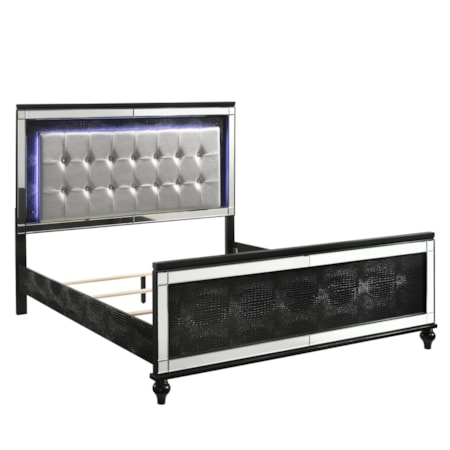 MILAN BLACK QUEEN BED |