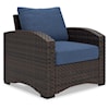 Ashley Signature Design Windglow Outdoor Lounge Chair with Cushion