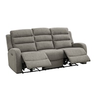 Casual Reclining Sofa with Exterior Release