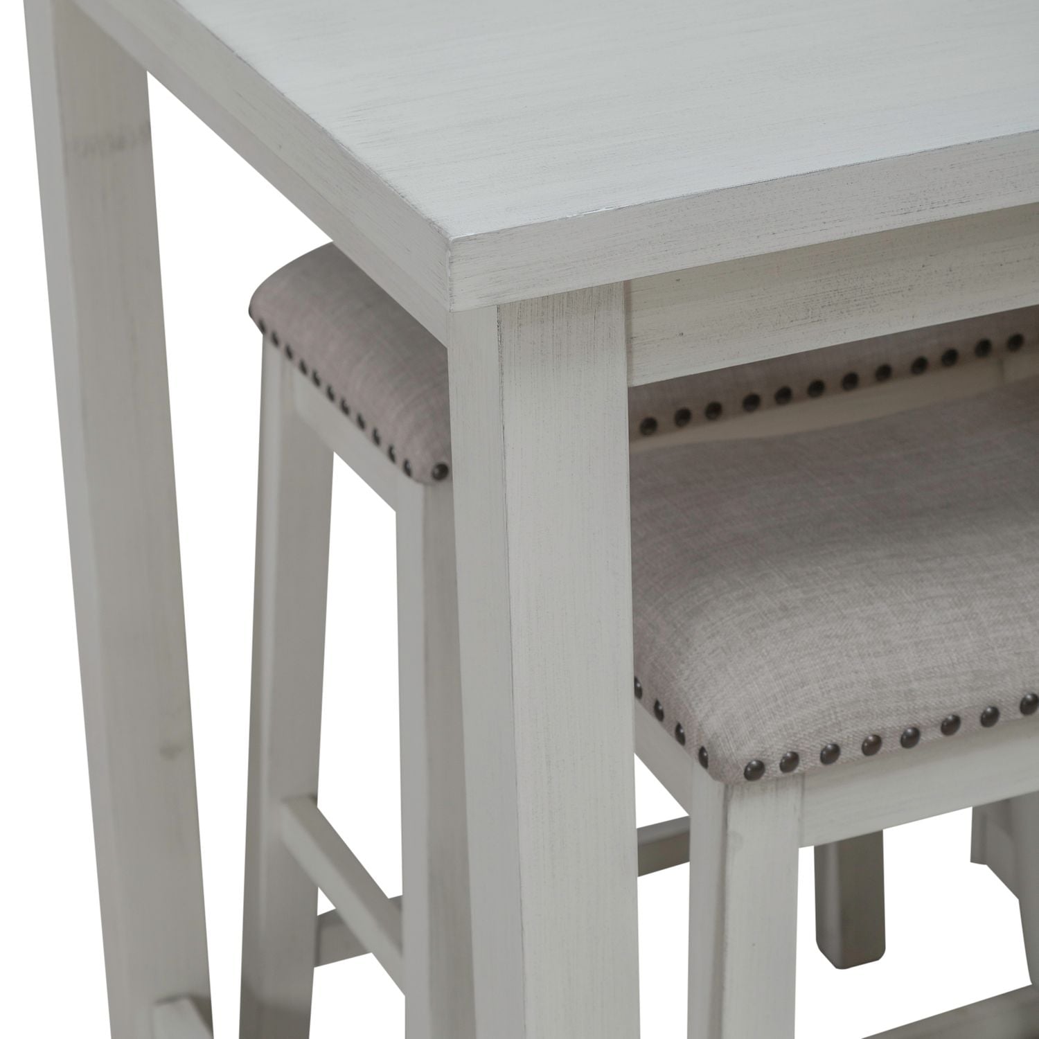 Liberty Furniture Brook Creek 3-Piece Counter Set - White