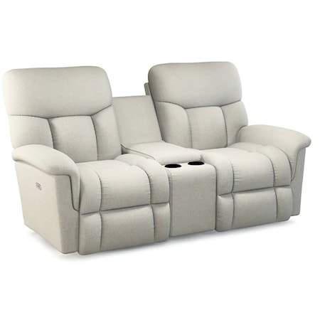 Power Reclining Console Love w/ Headrests