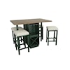 Progressive Furniture Irish Pub Counter-Height Gate Leg Table