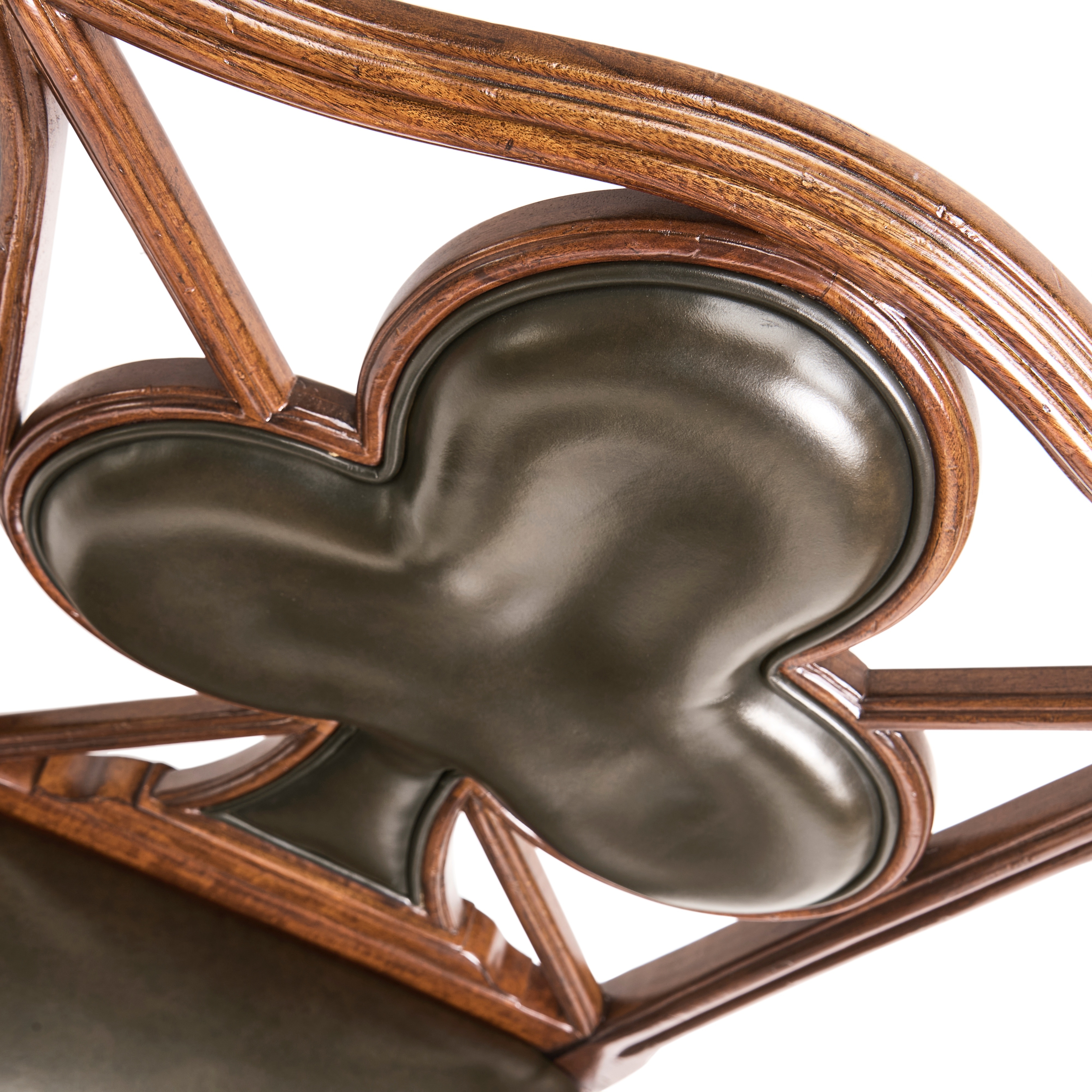 Jonathan Charles JC Traditional Playing Card "Club" Side Chair