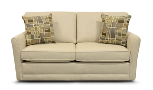 Casual Full Sleeper Loveseat with Innerspring Mattress