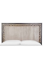 Magnussen Home Ryker Bedroom Transitional Fretwork Headboard Queen Panel Bed