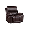 New Classic Furniture Cicero Cicero Glider Recliner W/ Pwr Fr & Hr-Brown