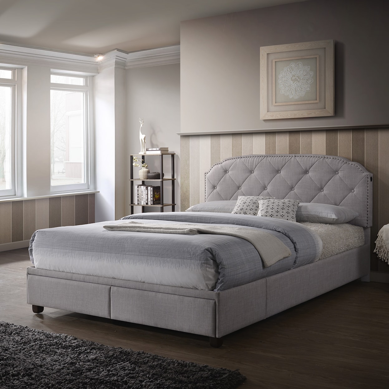 Accentrics Home Fashion Beds Queen Upholstered Bed