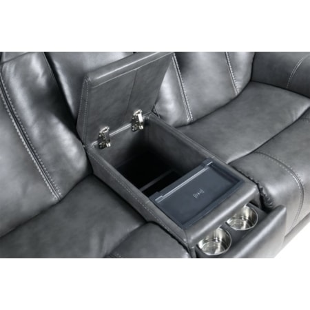 Power Reclining Console Loveseat