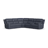Modern L-Shaped Sectional with Console