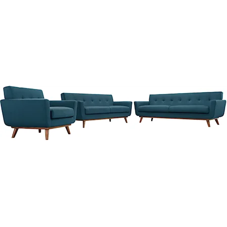 Sofa Loveseat and Armchair Set