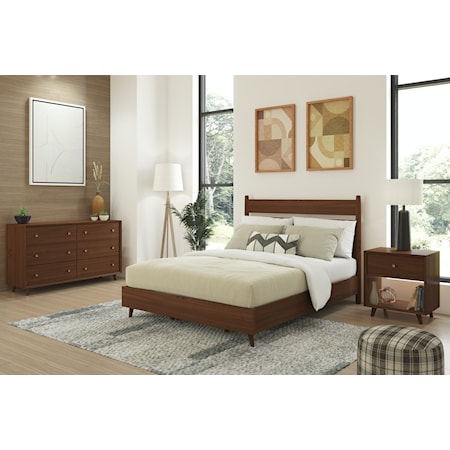 Queen Panel Bed