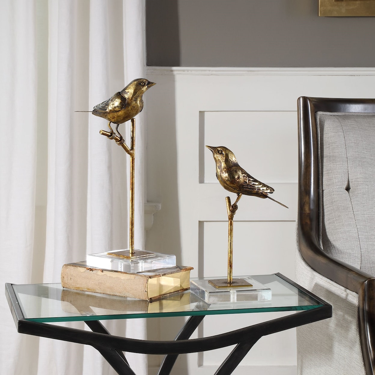 Uttermost Accessories - Statues and Figurines Passerines Bird Sculptures S/2