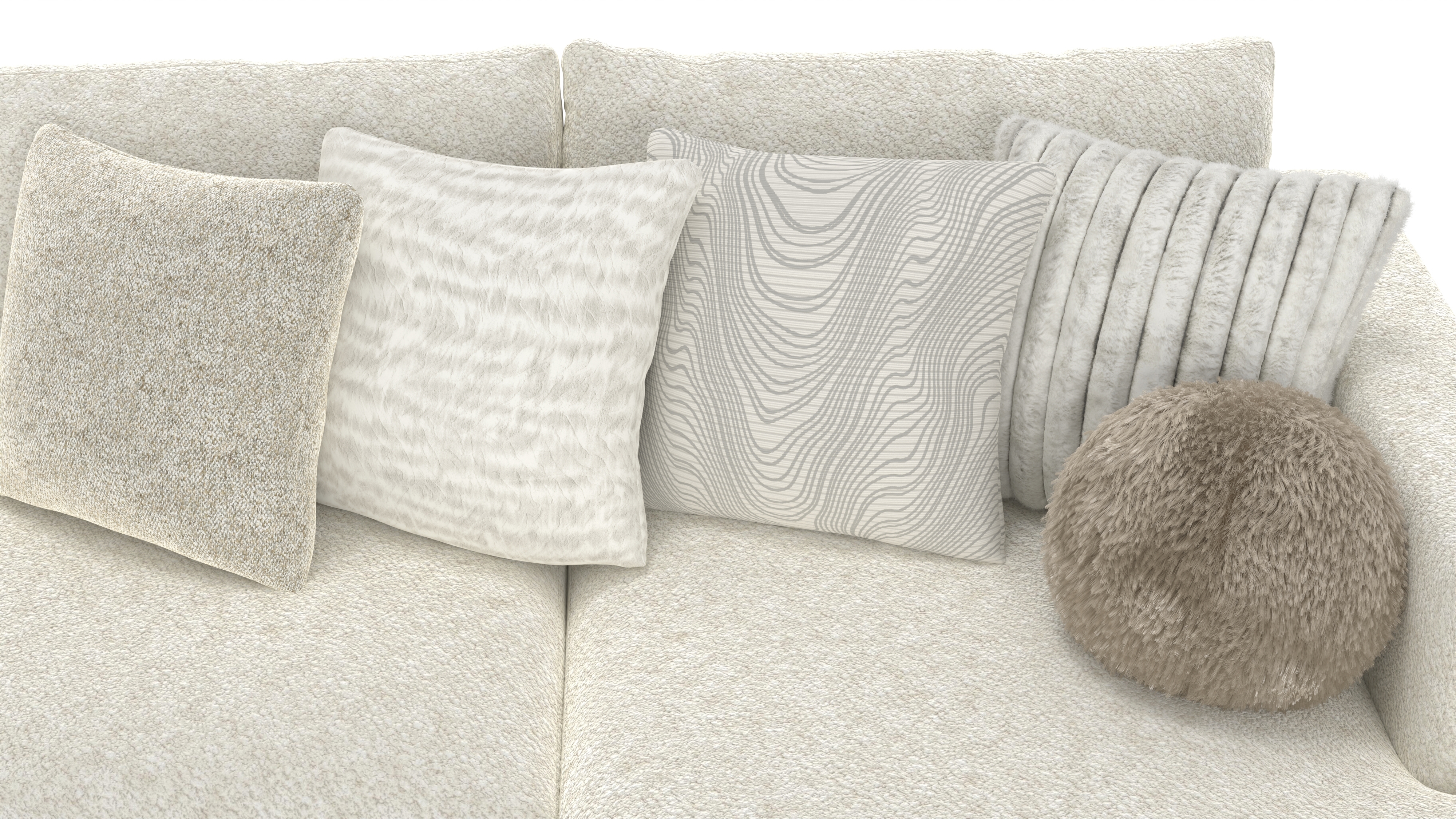 Jackson Furniture Ritzy 3-Piece Sectional Sofa