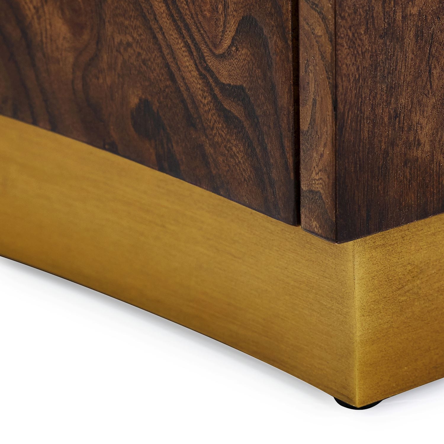 Modern Rustic 4-Door Credenza w/Adj. Shelves