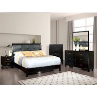 Contemporary 5 Piece Queen Bedroom Set with 2 Nightstands