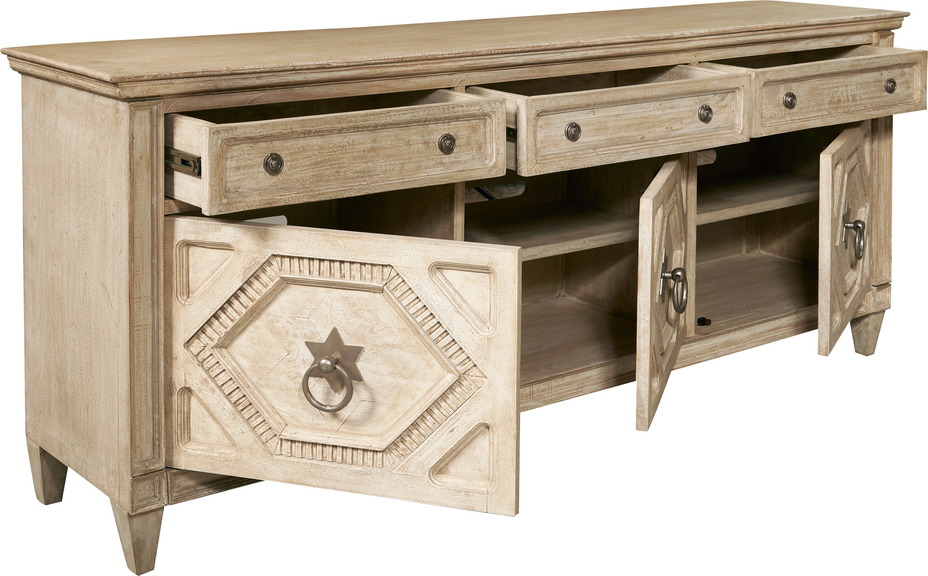 3-Door Entertainment Console