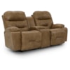 Best Home Furnishings Ryson Space Saver Reclining Console Loveseat